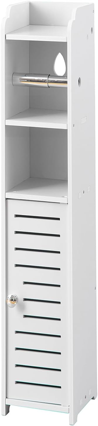 AOJEZOR Bathroom Furniture Sets,Bathroom Storage Cabinet,Small Bathroom Storage Cabinet Great for Small Spaces,White Bathroom Organizer - Image 6