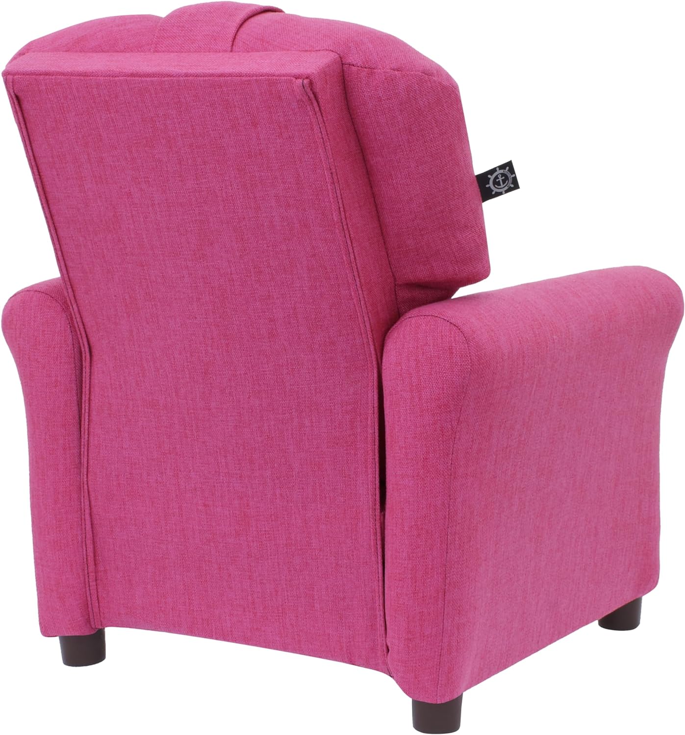 The Crew Furniture Traditional Kids Recliner, Toddler Ages 1-5 Years, Home Décor Polyester Linen, Magenta - Image 5